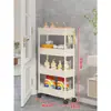 Armario Angosto de Almacenamiento para Baño para Espacio Detrás de la Puerta, Espacio del Inodoro 12cm, Carrito Móvil Ultradelgado