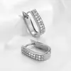 Pendientes Dorados de Acero de Titanio en Forma de U para Mujer, Estilo Vacacional de Lujo Exagerado de Nicho, Pendientes de Alta Gama para la Costa, Clips para Orejas, En Stock