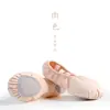 Sapatos de dança Infantil feminino sola macia tecido elástico meninas prática sem carne cadarço especial gato dançante chinês garra de gato sapatilhas de balé