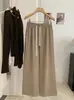 Pantalones de pierna ancha con cordón de encaje para mujer KEKEZOON, Otoño, Caídos, Versátiles, Cintura elástica, Pantalones casuales holgados 8661