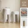 Taburete de Plástico para Uso Doméstico Apilable Taburete Redondo Suavemente Acolchado Sensación de Lujo Ligero Gama Alta Taburete Espesor para Sala de Estar Mesa de Comedor Silla de Repuesto