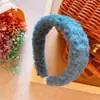 Novo estilo coreano infantil fofo outono e inverno Faixa de cabelo de pelo de cordeiro Faixa de cabelo pai-filha para meninas acessórios básicos para cabelo