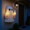Luz Nocturna Brillante de Fantasma con Dedos Medios de Halloween Transfronteriza para Porche, Dormitorio, Balcón, Adorno de Decoración de Ambiente Luz Colgante