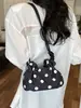 Bolsa de la suerte de lunares estilo coreano inspirada en Ins para mujer, nuevo modelo 2026, alto valor estético, gran capacidad, versátil bolso casual de hombro y cruzado