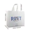 Sacolas de Compras Não Tecidas com Logo Personalizado, Sacolas Prensadas à Máquina, Sacolas Tote de Presente Não Tecidas Ecológicas com Texto Impresso