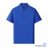 Camisa polo masculina personalizada para comércio exterior transfronteiriço, feita de fibra de bambu e seda Maotai, fresca e antibacteriana, com gola de lapela, adequada para publicidade e vestuário de trabalho corporativo