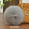 Suéter cachecol casaco de lã mohair tricotado à mão bola de lã suéter de bebê xale lã fina