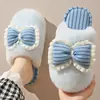 Pantuflas de Algodón para Mujer Otoño/Invierno 2026 Nuevo Estilo para Interiores Hogar Antideslizantes Cálidas de Felpa Silenciosas para Piso del Hogar