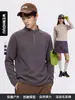 WENHOUU Outono Inverno Novo Zíper Meio Gola Alta Manga Longa Masculina e Feminina Esportes ao Ar Livre Respirável Quente Camada Interna Jaqueta