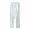 Moda Femenina Transfronteriza Estilo Europeo y Americano Pantalones Rectos Casuales de Cintura Alta Versátil Clásico Multicolor Largos 7901532