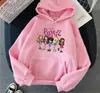 Sudadera con capucha de gran tamaño para mujer con estampado de letras Bratz, Sudadera con capucha para mujer, Ropa urbana de manga larga estilo Hip-Hop para hombres y mujeres