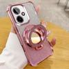 Funda Adecuada para Teléfono Honor 600 con Película para Lente Incorporada, Soporte de Espejo en Polvo para Honor X70, Cubierta Protectora para Honor 400