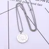 Cadena Larga de Suéter Hip-Hop Popular de Nicho para Niños al por Mayor Que No se Desvanece, Collar Versátil Callejero Personalizado de Acero de Titanio para Hombres y Mujeres