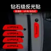 Adesivo Refletivo para Porta de Carro Adesivo de Aviso de Segurança Filme Refletivo de Grau Diamante Aberto Desligado Farol Alto Estágio Novato na Estrada Adesivo de Carro