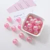 Chen Ming 16 mm Acrílico Estampado en Caliente Coloridas Cuentas de Estrella Hecho a Mano DIY Cadena para Teléfono Móvil Pulsera Accesorios de Joyería