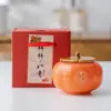 Todo va bien Tarro de caqui tarro de caramelo sellado de cerámica mini tarro de té decoración creativa para inauguración de casa tarro de aromaterapia
