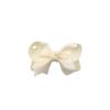 Pinza para el cabello de lazo de 4 pulgadas transfronteriza para niños, bebé, comercio exterior, color sólido, cinta acanalada con flor alada, clip de pico de pato, clip lateral