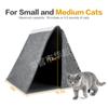 Nido de gato triangular tienda de mascotas desmontable nido de gato casa para perro trípode de fieltro nido de gato nido de mascota portátil suministro