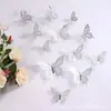 Pegatinas de Mariposa 3D Huecas DIY Decoración para Fiestas en Casa, Dormitorio, Sala de Estar, Pegatinas de Pared de Fondo, Pegatinas Decorativas 3D