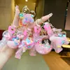Llavero de Frijol Rosa Estrella Luna Corazón Femenino Botella de Arena Movediza Colgante de Paleta Decoración de Mochila para Pareja Venta al por Mayor