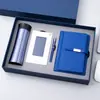 Caja de regalo de lujo con taza térmica, batería externa, paraguas, vaso de agua de cintura delgada, paraguas de cápsula y otros artículos adecuados para regalos de reunión anual