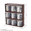 Caja de Condimentos para el Hogar Caja de Almacenamiento para Empaques de Condimentos Tarro de Condimentos de Cocina de Gran Capacidad Caja de Condimentos Multirejilla Botella de Condimentos de Sal