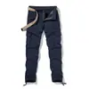 Pantalones de trabajo transfronterizos de Amazon, pantalones largos casuales para exteriores para hombre, pantalones atléticos de pierna recta talla grande, pantalones de trabajo holgados multibolsillos