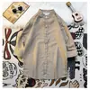 Nova Camisa Xadrez de Verão Masculina Manga Curta Pied-de-Poule Personalizada Floral Manga Três Quartos Camisa de Verão