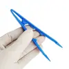 Pinças Médicas Descartáveis, Grampos Plásticos de Desinfecção para Curativos Hospitalares, Anti-Estáticos para Laboratório Embalados Individualmente