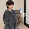 Ropa Infantil Haima 2026 Otoño Nueva Camiseta de Manga Larga de Algodón Puro para Niños Ropa Delgada Elegante Estilo Coreano Moderna
