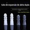 Tipo Pagoda tubo de expansão aberto plástico expansão cinza 1/4 polegada plugue de borracha branco reforçado 6X25MM
