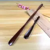 Calzador de madera maciza extra largo envío gratis calzador de mango largo usuario de zapatos mango de zapato cajón de zapatos usuario de zapatos perezoso levantador de zapatos