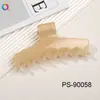Qi Yue Nuevo Color Gelatina Pinza de Garra Simple Versátil Pinza de Pelo de Gama Alta Temperamento Parte Posterior de la Cabeza Pinza de Tiburón Accesorios para el Cabello Venta al por Mayor