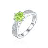 Anillo de plata esterlina de seis garras de 1.2 ct con nudo de boda, tesoro de color, diamante cuadrado talla Flor de Hielo, alta sensación 7*7 diamante de alto carbono, anillo de plata S925 para mujer