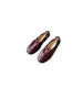 Versão em pele de ovelha~Sapatos dobráveis de couro macio encerado a óleo, sapatilhas de couro genuíno com sola macia, sapatos mocassim baixos com laço para mulheres