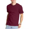 Camiseta de Verano Transfronteriza Talla Europea Exportación Europea y Americana para Hombre Camiseta Casual de Algodón Color Sólido Manga Corta Holgada para Hombre