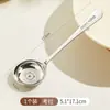 [Hedou C] 316 Colher Aço Inoxidável Grau Alimentício Doméstica Cabo Longo Colher de Luxo Colher Exquisita Colher Pessoal