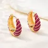 Transfronterizo Nuevo Estilo Lujo Ligero Moda de Gama Alta Versátil Aceite Goteando Accesorios de Nicho Puños para Oreja Joyería Al por Mayor