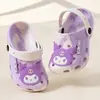 Zuecos de Verano Sanrio Estilo Nuevo Zapatos de Playa de Princesa para Niñas Sandalias de Punta Cerrada Pantuflas de Suela Suave para Niños Mayores