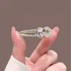 2026 Nuevo Estilo Pinza para el Cabello de Lujo Elegante con Lazo de Cristal y Pedrería para Mujer, Accesorio para el Cabello de Pinza para Flequillo Lateral