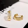 Pendientes Europeos y Americanos Transfronterizos de Circonita Micro-Pavimentada, Pendientes de Lujo Ligero y Alta Gama, Pendientes de Diseño de Nicho, Pendientes de Moda y Versátiles para Mujer