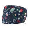 Gorro de quirófano estampado gorro de flores de enfermera gorro de doctora gorro con hebilla para uñas departamento dental gorro de enfermera UCI