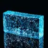 Fabricante de Tijolos de Vidro Sólido Ultra-Branco com Tijolos de Cristal de Gelo Transparentes Cristalinos Perfurados em Ambos os Lados para Paredes Divisórias de Bar, KTV, Banheiro