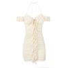 Vestido nuevo de Amazon para mujer europea y americana con cuello con volantes, vestido francés, vestido de verano, Pure Desire