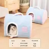 Nido para Gatos, Nido Cerrado para Mascotas, Nido Semi para Perros, Casa para Gatos, Calidez Invernal para Perros Pequeños y Medianos, Adecuado para Todas las Estaciones, Listo para Entrega