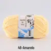 Leite de algodão 5-Strand Leite fio de algodão artesanal diy tecido de lã média grossa branca mão-malha bebê camisola bola de lã atacado