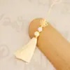 Hilo de Nylon Jade Hilo de Nudo Pequeño Ensartar Cuentas Borla Nudo Chino Borla Colgante Pequeño Borla Estilo Antiguo Marcador Colgante Adorno