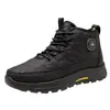 Zapatos de invierno nuevos para hombre 2026, forrados de felpa, engrosados, cálidos, cómodos, antideslizantes, botas de nieve altas para papá