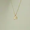 Diseñador exquisito elefante collar de regalo de la suerte femenino europeo y americano lujo ligero todo partido cadena chic para la clavícula diseñador