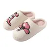 E-commerce Transfronteiriço Casa Pantufas de Algodão Fofas de Desenho Animado para Mulheres, Pantufas de Algodão de Inverno para Homens e Mulheres, Pantufas de Algodão Quentes com Solado Grosso para Casais